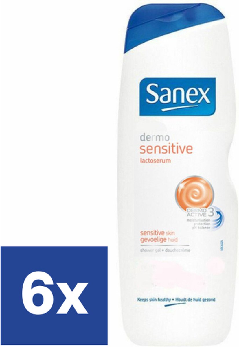Sanex Dermo Sensitive Douchegel - 6 x 1000 ml | bol.com