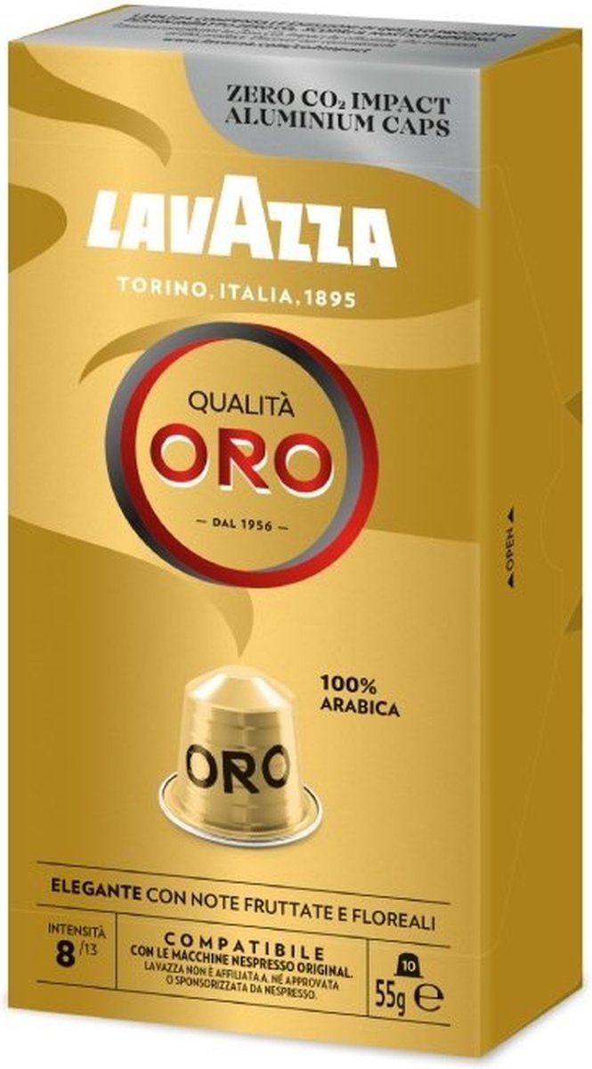 Lavazza qualita ORO capsules voor NESPRESSO (10st)