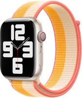 Apple Watch Geweven Sportbandje  - 45mm - Mais/White - voor Apple Watch SE/5/6/7