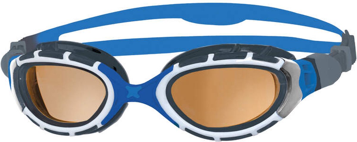Zoggs Predator Flex Polarized Ultra Zwembril Blue Grey Polarized Copper Regular Fit