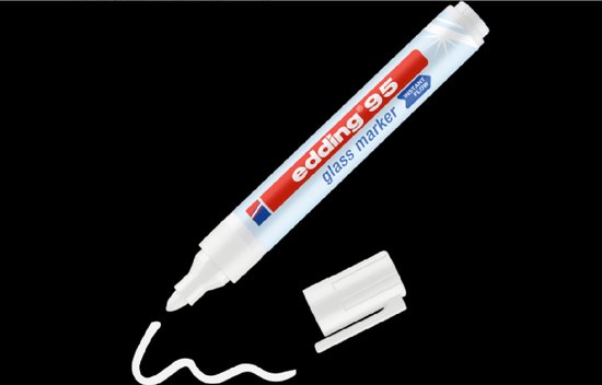 Edding 95 Glass Marker – Dekkende Kleuren & Direct Gebruik | De Marker - De Markeringshop