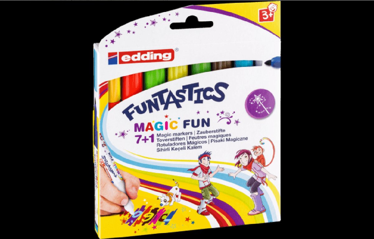 edding 13 FUNTASTICS MAGIC FUN Feutre de coloriage pour enfants - Produit -  edding