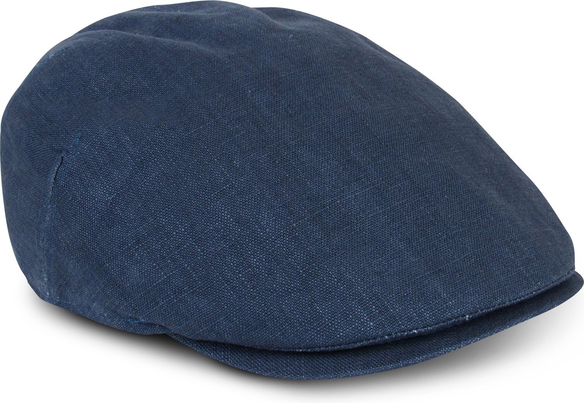 MGO Cap Max - Luxe heren pet - Jeansblauw katoen - Maat 60