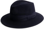MGO Foxy Felthat Marine - Vilt hoed - 100% wol - Blauw - Maat S