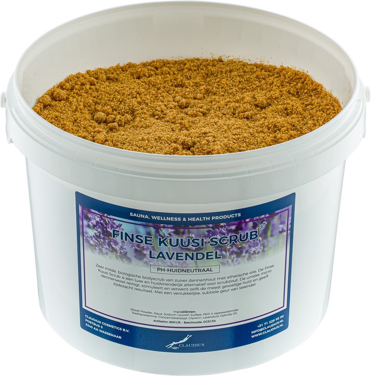 Goedkoopste Kuusi Scrub Lavendel 1 liter - Hydraterende Lichaamsscrub