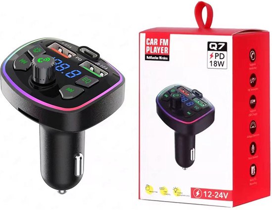 Q7 sans fil Bluetooth voiture MP3 lecteur audio récepteur émetteur FM FM  Kit voiture... | bol