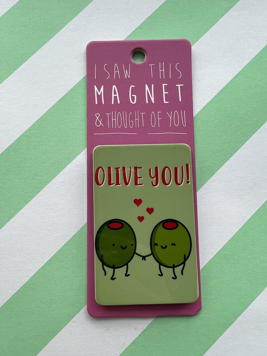 Koelkast magneet - Magnet - Olive you - MA100