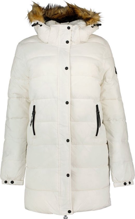 SUPERDRY Vintage Hooded Mid Layer Mid Jasje Vrouwen Winter White - Maat S