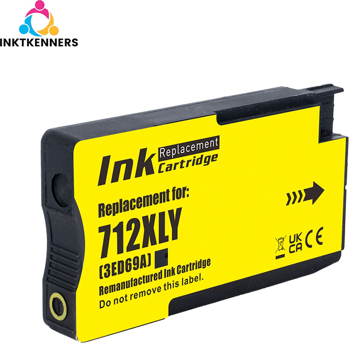 Inktcartridges Geschikt voor HP 712 - Geel - Geschikt voor HP DesignJet T210 - T230 - T250 - T630 - T650 Studio