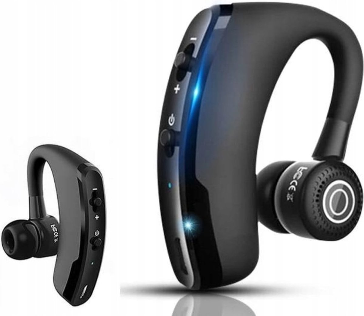 Draadloze Oortjes - In-Ear - Zwart - Ergonomisch - ingebouwde Microfoon - voor Gesprekken en Vergaderingen - Headset - met Volumeregeling - Oplaadbaar - Oordopjes - Bluetooth - 10 meter - Handsfree