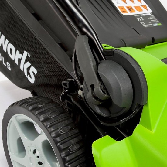 Greenworks 40 volt accu maaier met 2 x 2AH accu en lader G40LM41K2X — afbeelding 4