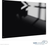 Whiteboard Glas Black Magnetic 50x50 cm | sam creative whiteboard | Black Magnetic whiteboard | Glassboard Magnetic