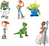 Speelset Toy Story - 6 stuks - met o.a. Buzz Lightyear en Jessie - 5-8 cm - kunststof