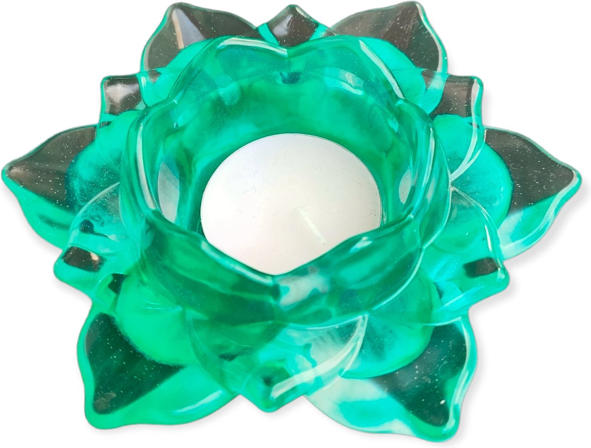 Resin Art JR: Lotus Theelichthouder / Waxinelichtjeshouder / Kaarsenhouder