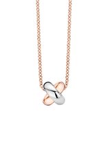 T-Moda – TM3011 (2P) – collier met hanger - Roségoud 18 karaat - zilver – sale Juwelier Verlinden St. Hubert - van €1099,= voor €919,=