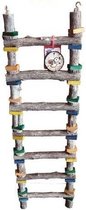 Birrdeeez - Vogelspeelgoed / Accessoires Vogelkooi - Ladder voor Vogels - 7 treden - 74 cm