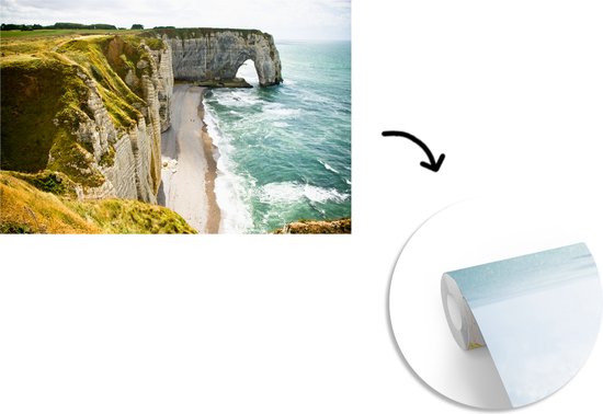 Papier peint - Papier peint photo peint Étretat - Largeur 330 cm x hauteur 220 cm