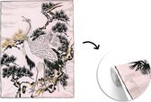 Illustration d'un fotobehang de grue chinoise