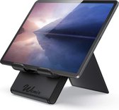 Wonix® - Tablet Houder - Tabletstandaard - Opvouwbaar - Verstelbaar - Van 4 tot 13 Inch - voor Ipad, Tablet, Smartphone, Universaal - Zwart