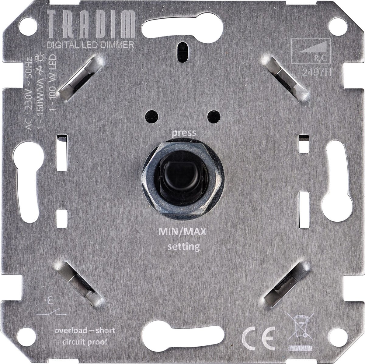 INB.DIMMER LED/GLOEI/HALOGEEN 3-150W TRADIM 2485H