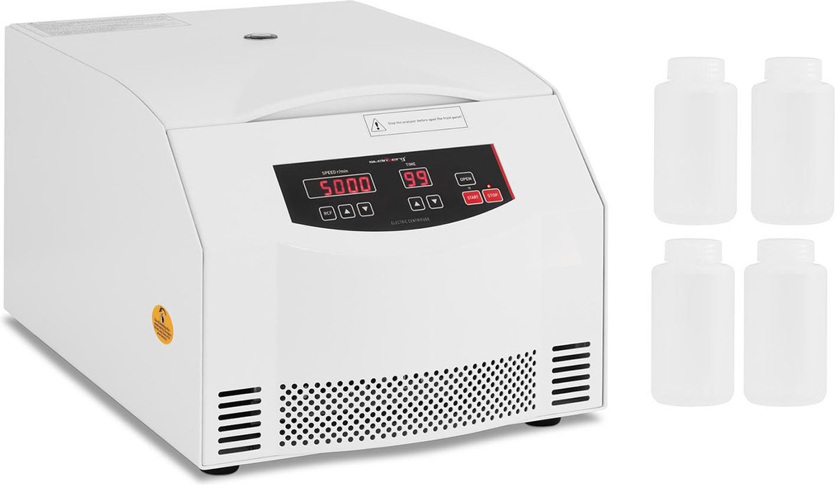 Tafelmodel centrifuge 4 x 250 ml - RCF 4,420 xg - Steinberg Systems