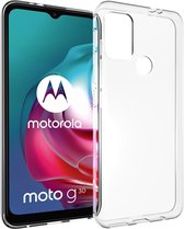 Accezz Hoesje Geschikt voor Motorola Moto G20 / Moto G30 Hoesje Siliconen - Accezz Clear Backcover - Transparant