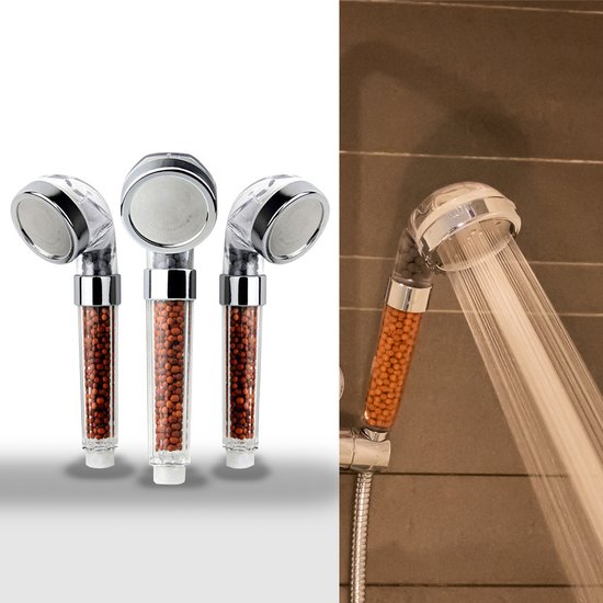 nature flow waterbesparende douchekop verhoogt waterdruk zuivert