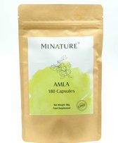 Amla Capsules 180 stuks - 450mg Amla Poeder Per Vega Capsule - Gooseberry, Emblica Fruit Powder - 100% Plantaardig