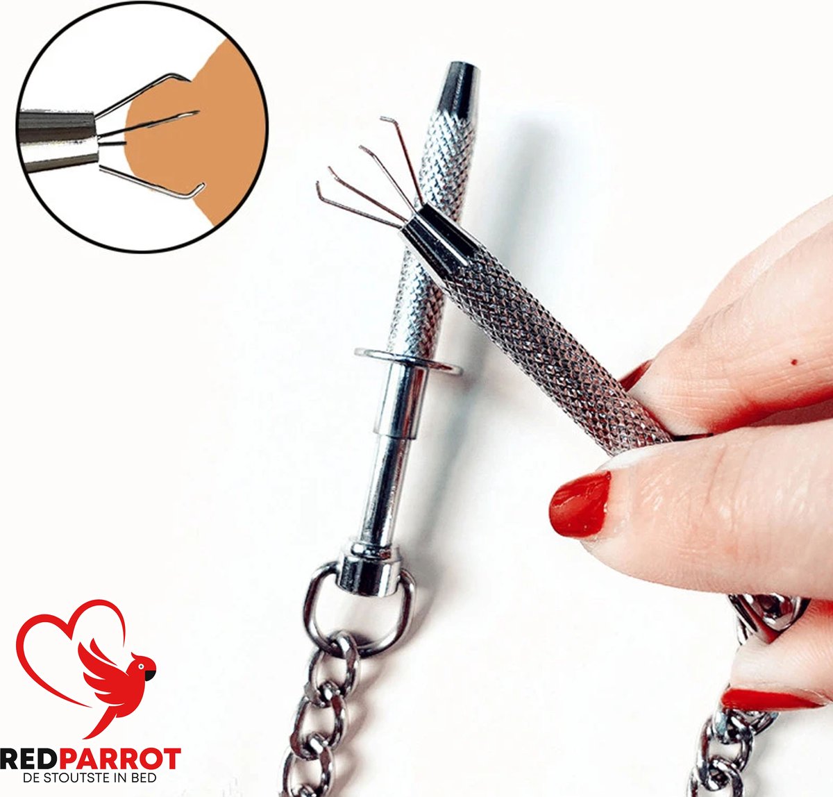 Goedkoopste Dubbele Tepelklem Pinset RVS PRO | Exclusieve tepelklemmen | BDSM sieraden | Nipple | Pincet | Borst clip | Hoge kwaliteit RVS | Tepel | Borsten
