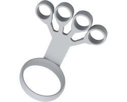 Hand- en vingertrainer Light (Licht grijs) - Vingertrainer - Handtrainer - Polstrainer - Handrevalidatie - Polstrainer piano - Griptrainer - Handstretcher - Krachttrainer