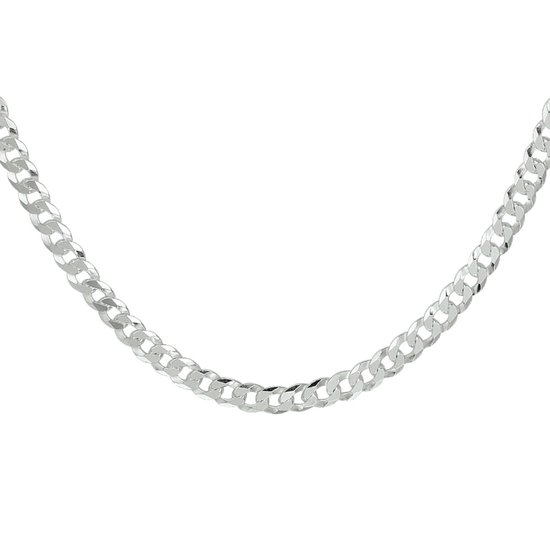 Juwelier Emo - Gourmet Ketting Zilver 925 - Gerhodineerd - Breedte 4.8 mm - Lengte 45CM