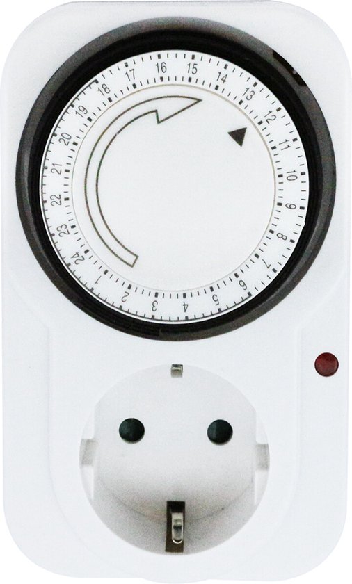 Interrupteur minuterie - Minuterie analogique - 3680W - Wit, Les Pays-Bas