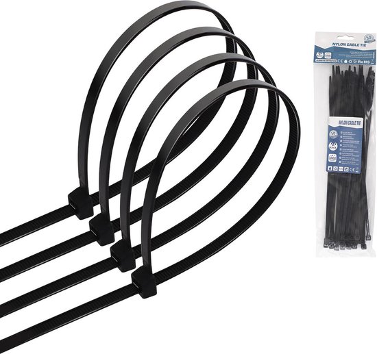 Tie Wraps Tyrap 4.8x250mm Zwart 30 Stuks bol