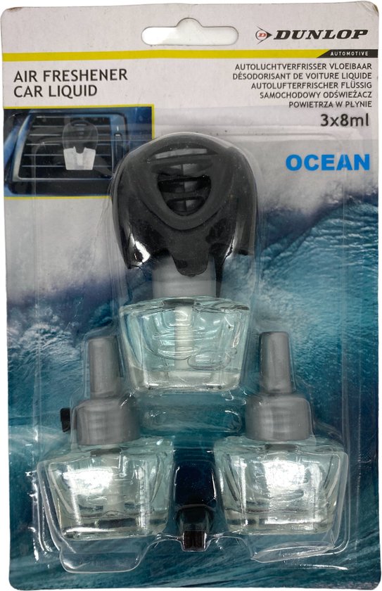 Dunlop Automotive Autoluchtverfrisser vloeibaar 3 x 8 ml Air