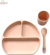 MBB-SR - Ensemble repas 3 pièces - vaisselle enfant - assiette silicone - cuillère silicone - gobelet silicone