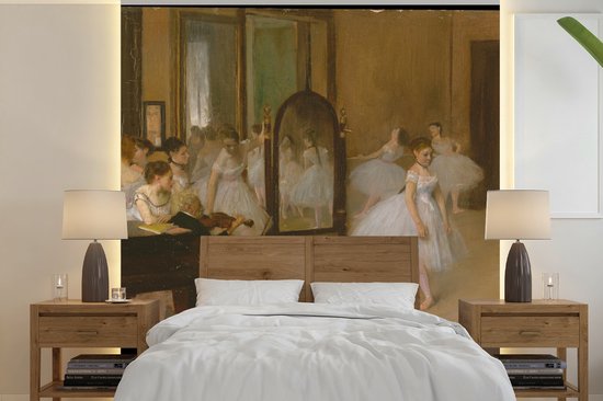 Foto: Behang fotobehang the dancing class schilderij van edgar degas breedte 260 cm x hoogte 260 cm