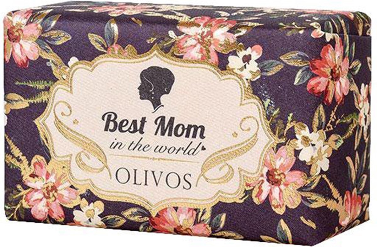 Olijfzeep Olivos 'Best Mom' handzeep | Olijfolie zeep | Zeeptablet met olijfolie | Badzeep | Handzeep