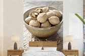 Fond d' écran - peinture murale Papier peint photo - bol plein de noix pâle - Largeur 170 cm x hauteur 260 cm