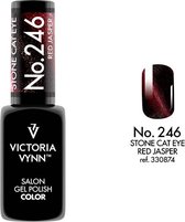 Victoria Vynn – Salon Gelpolish 246 Cat Eye Red Jasper – Cat Eye Rood - rode metallic gel polish - gellak - lak - glitter - glitters - nagels - nagelverzorging - nagelstyliste - uv / led - nagelstylist - callance