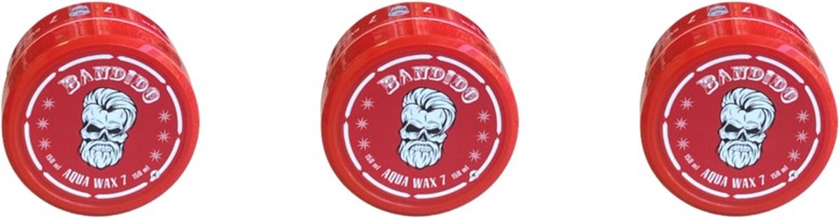 Bandido 7 Aqua Hair Styling Wax 3 stuks Red