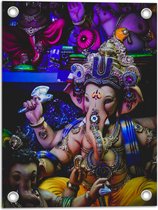 Tuinposter – Beeld van Ganesha God - 30x40 cm Foto op Tuinposter (wanddecoratie voor buiten en binnen)