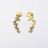 MeYuKu- Sieraden- 14 karaat gouden oorbellen- Vlinders