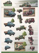 3D Cutting Sheet (knipvel) - Amy Design - Vintage Transport - Truck