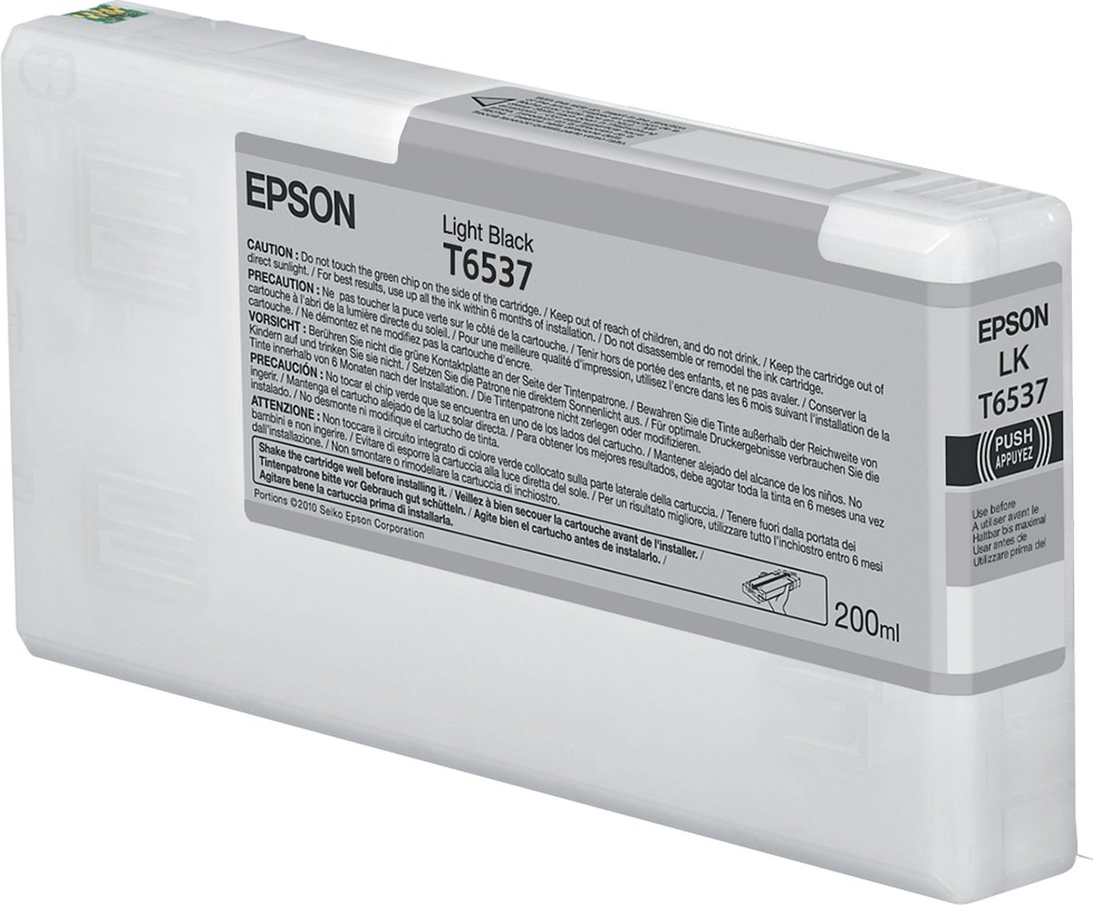 Epson T6537 - Inktcartridge / Foto Licht Zwart