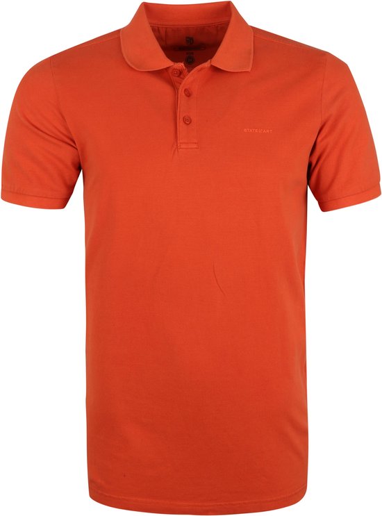 State of Art - Pique Polo Rood - Modern-fit - Heren Poloshirt Maat L