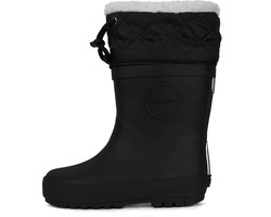 Druppies Winterlaarzen Dames - Gevoerde Regenlaarzen - Snowboots - Grafietzwart - Maat 39