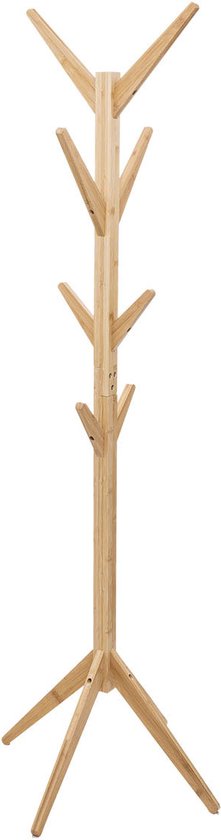 Portemanteau sur Pied en Bamboe - 8 Crochet - 178cm de haut