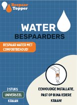 Bespaartopper Waterbespaarders – Universeel - Watersaver – Wit – 2 stuks