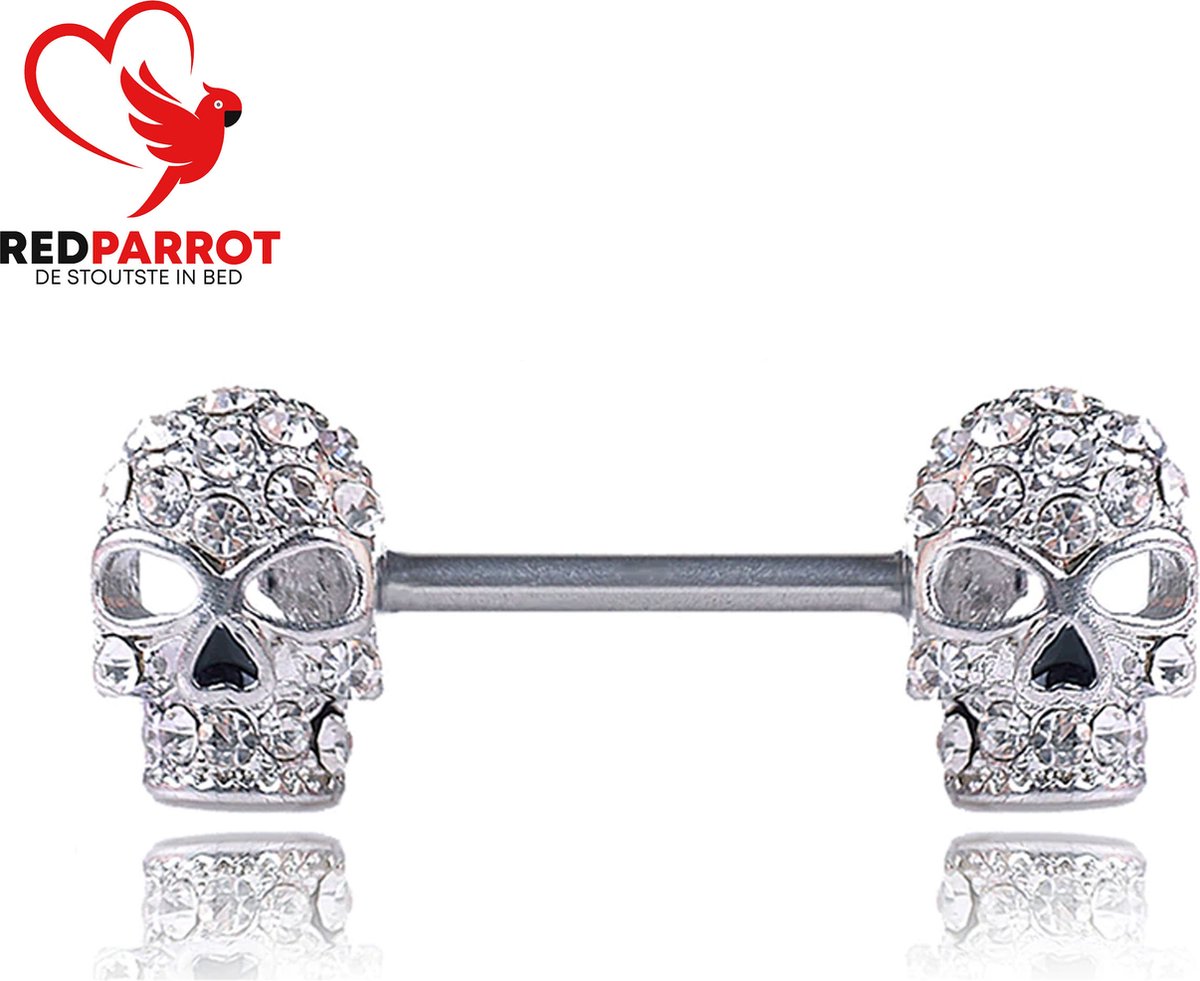 Goedkoopste Erotische tepelpiercing | Sexy piercing | BDSM | Doodshoofd | Uitdagende sieraden | Tepel | Borst