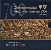 Belgie Jaarset Euromunten 2002 - Guldensporenslag